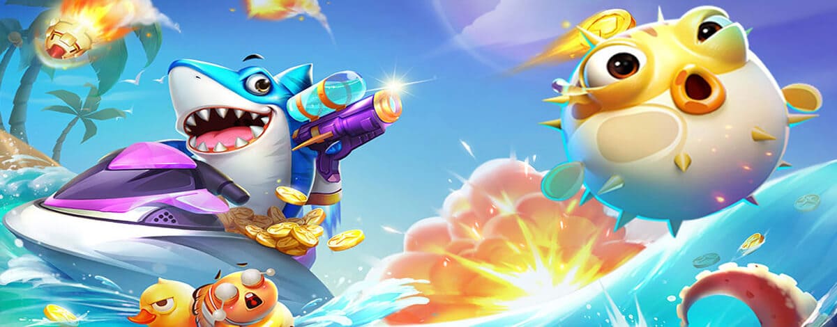 GARDENIA888 Fishing Game Scene with Animated Sea Creatures